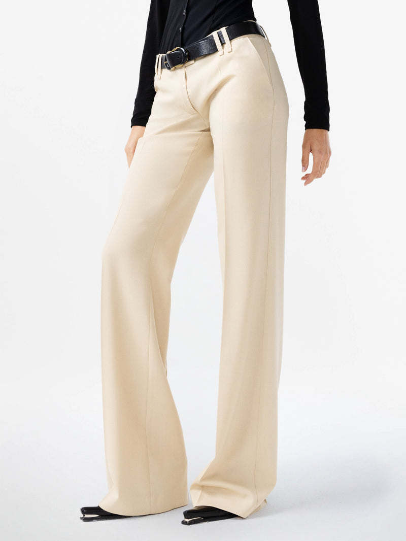 STRAIGHT LOW-WAISTED MASCULINE PANTS