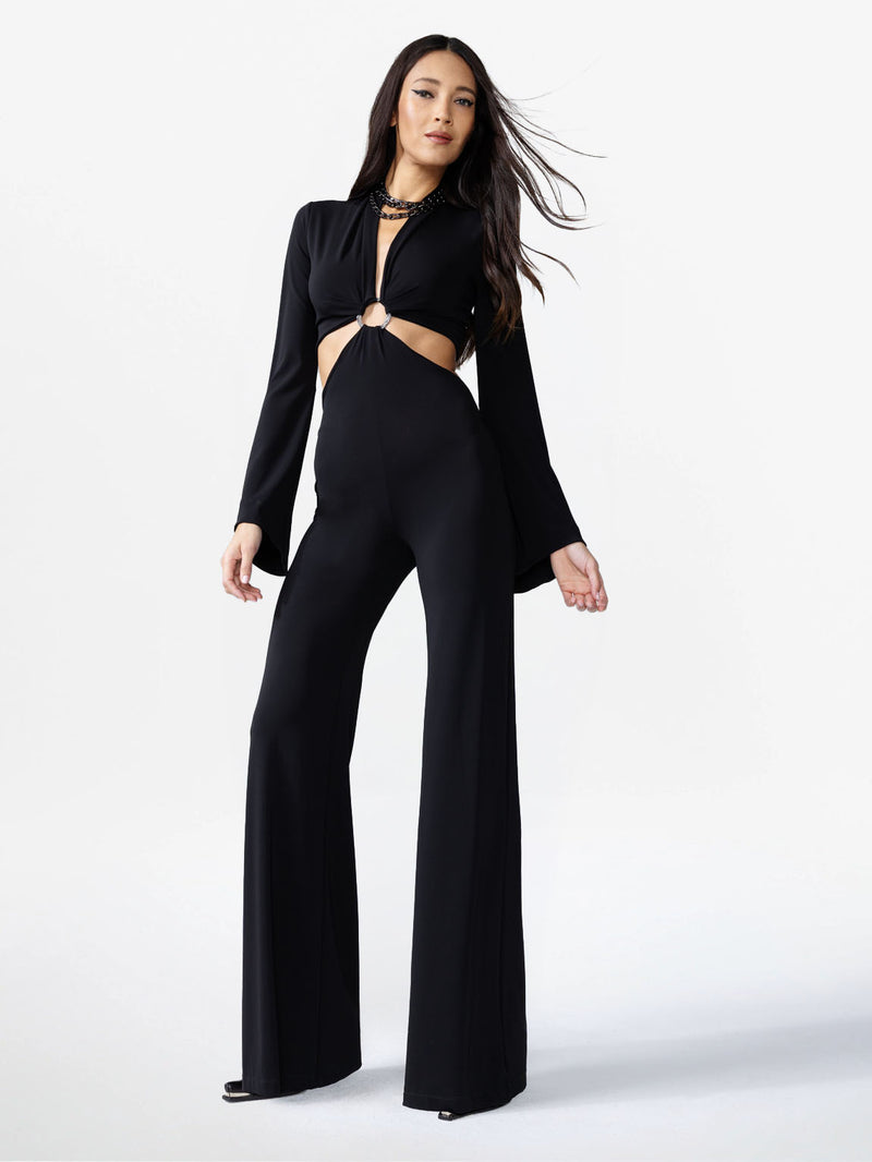 JUMPSUIT CARNABY STREET NECKLINE WITH RING