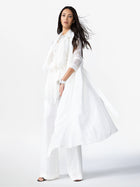 SUMMER COAT WITH SILK GEORGETTE SLEEVES