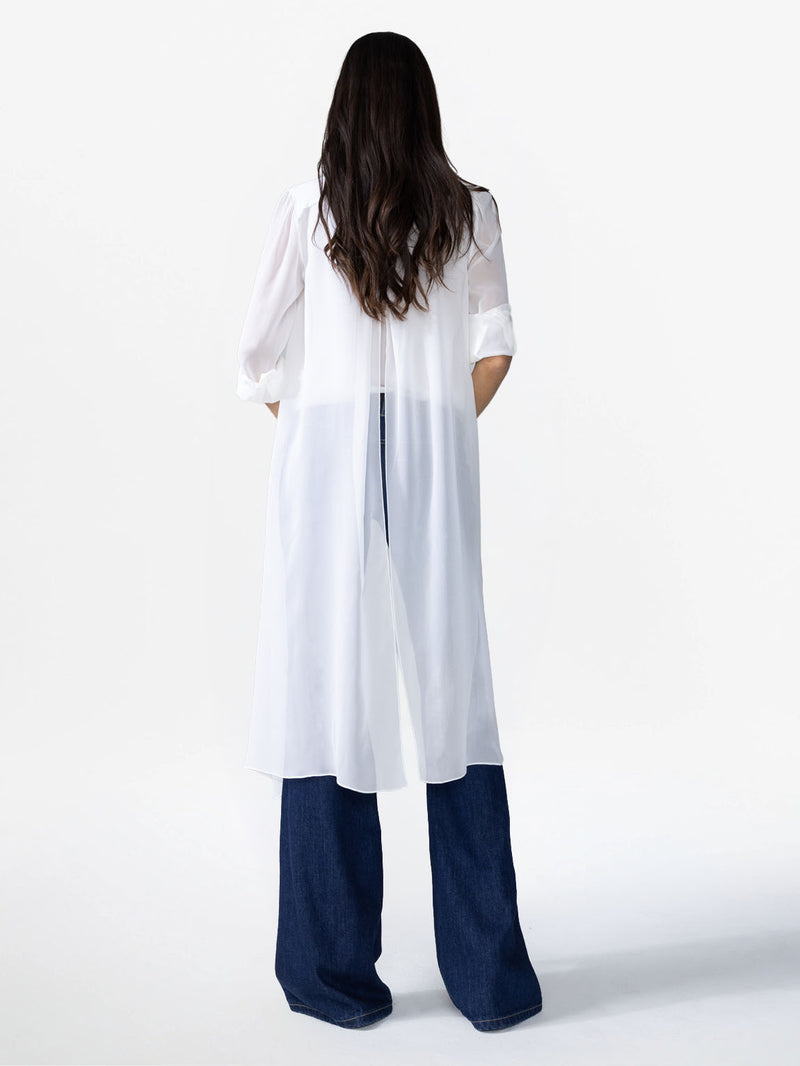 LONG SHIRT WITH SCARF FLAPS