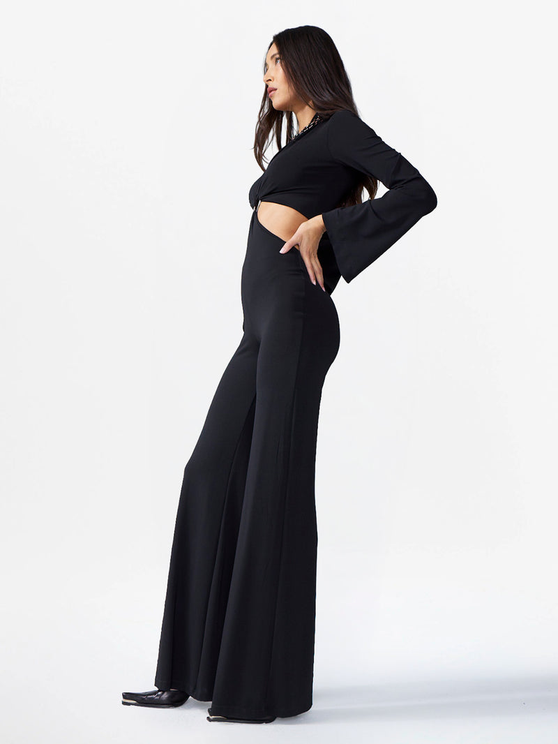 JUMPSUIT CARNABY STREET NECKLINE WITH RING