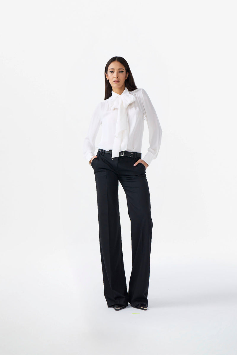 STRAIGHT LOW-WAISTED MASCULINE PANTS