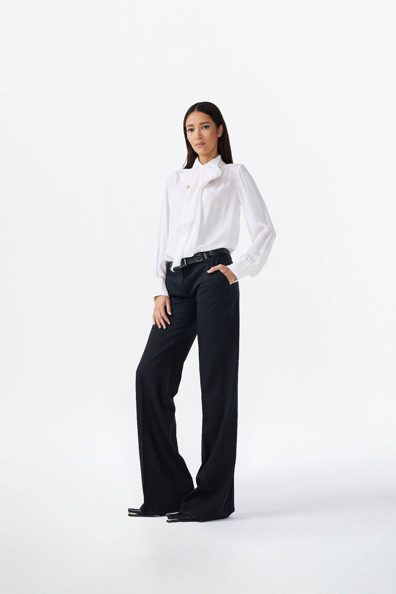 STRAIGHT LOW-WAISTED MASCULINE PANTS